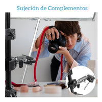 Doble Garra para Moto Bici Tubos con Cámaras GoPro y otras