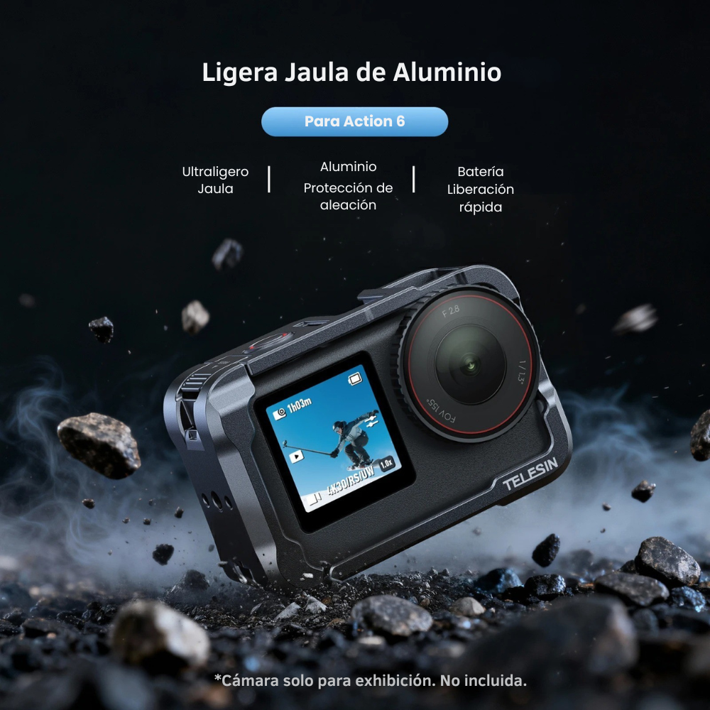 Marco Aluminio Protector para DJI Osmo Action 6 - Telesin