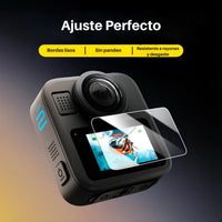 Lámina Protector Pantalla Vidrio 9H para Gopro Max 2