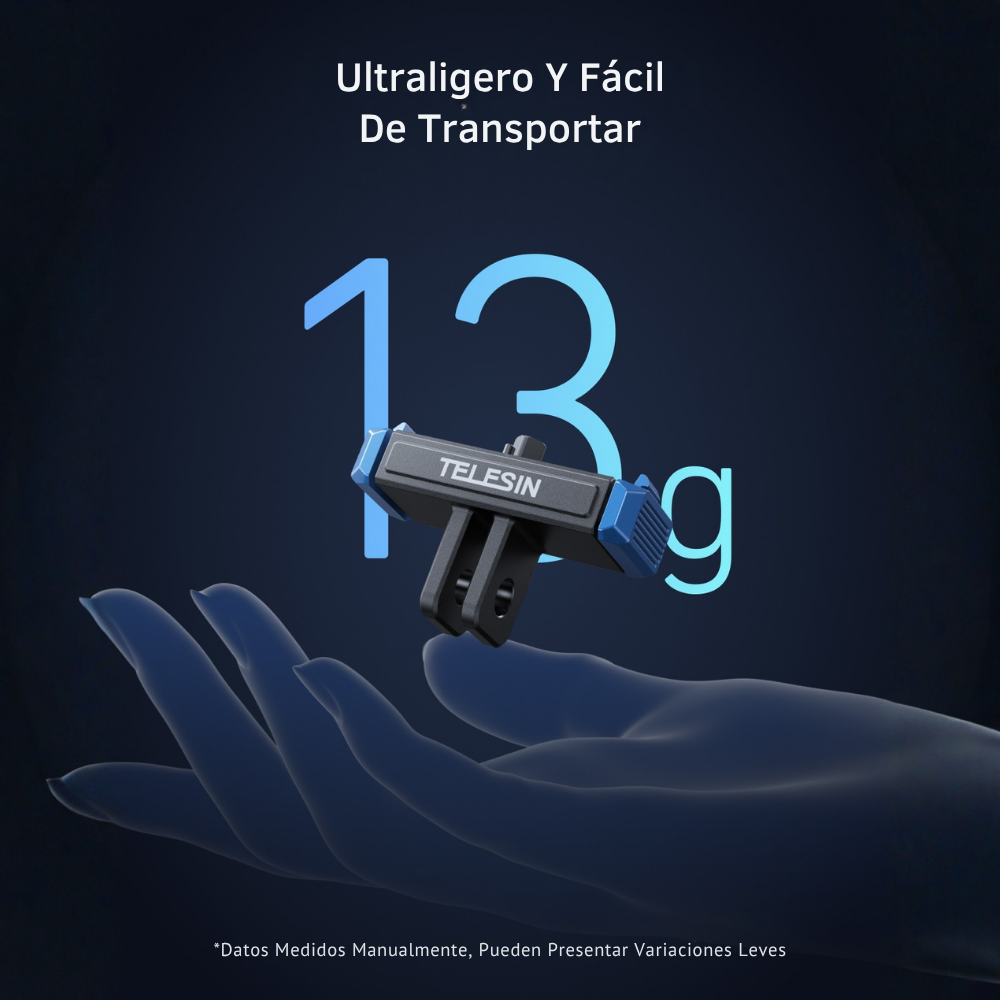 Adaptador Magnético 2 Garras Para GoPro Hero 13 - Telesin