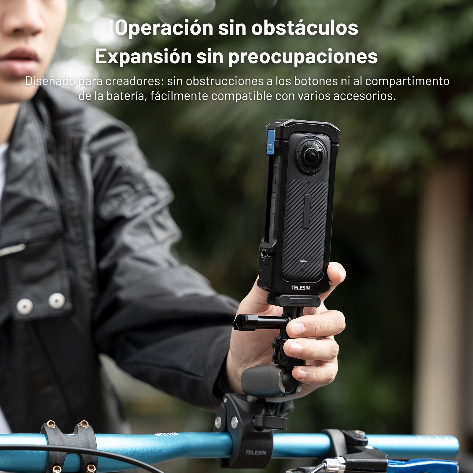 Jaula Aluminio Para Insta360 X4 Protector Cámara Soporte