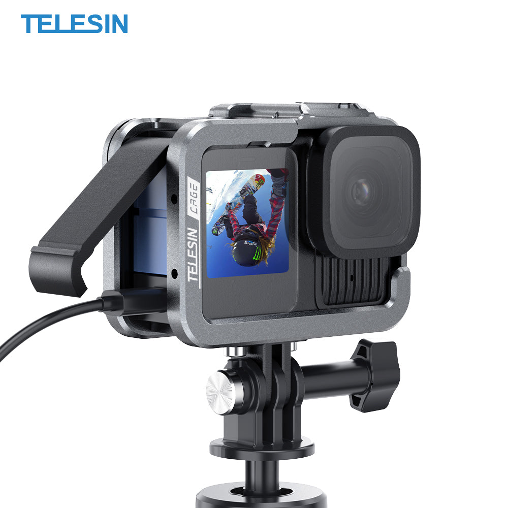 Marco Aluminio para Cámara GoPro 9 10 11 12 13 - Telesin