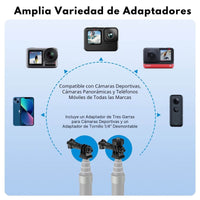 Bastón Selfie 3M Fibra de Carbono para Cámara Insta360 Gopro