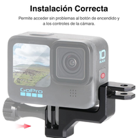 Adaptador Vertical de Aluminio para Go Pro