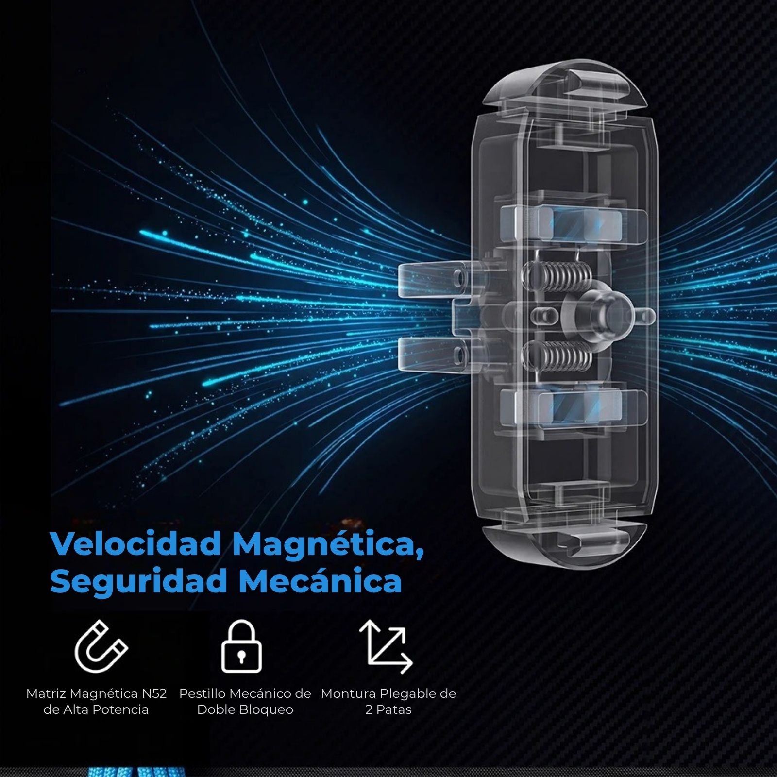 Soporte Magnetico de Aluminio para Gopro Max 2 y Gopro 13