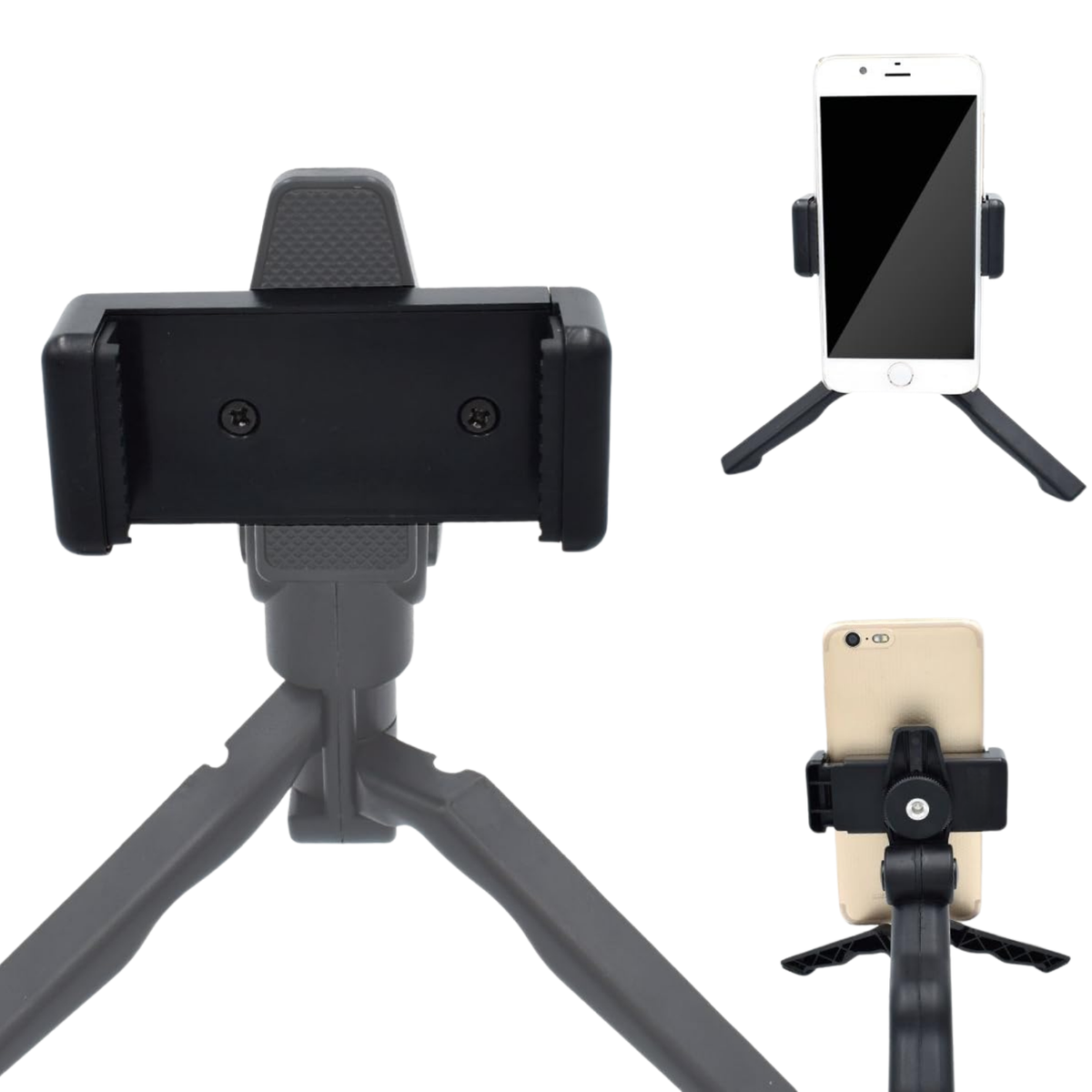 Soporte Clip Celular para Selfie Stick Trípode Montura Gopro
