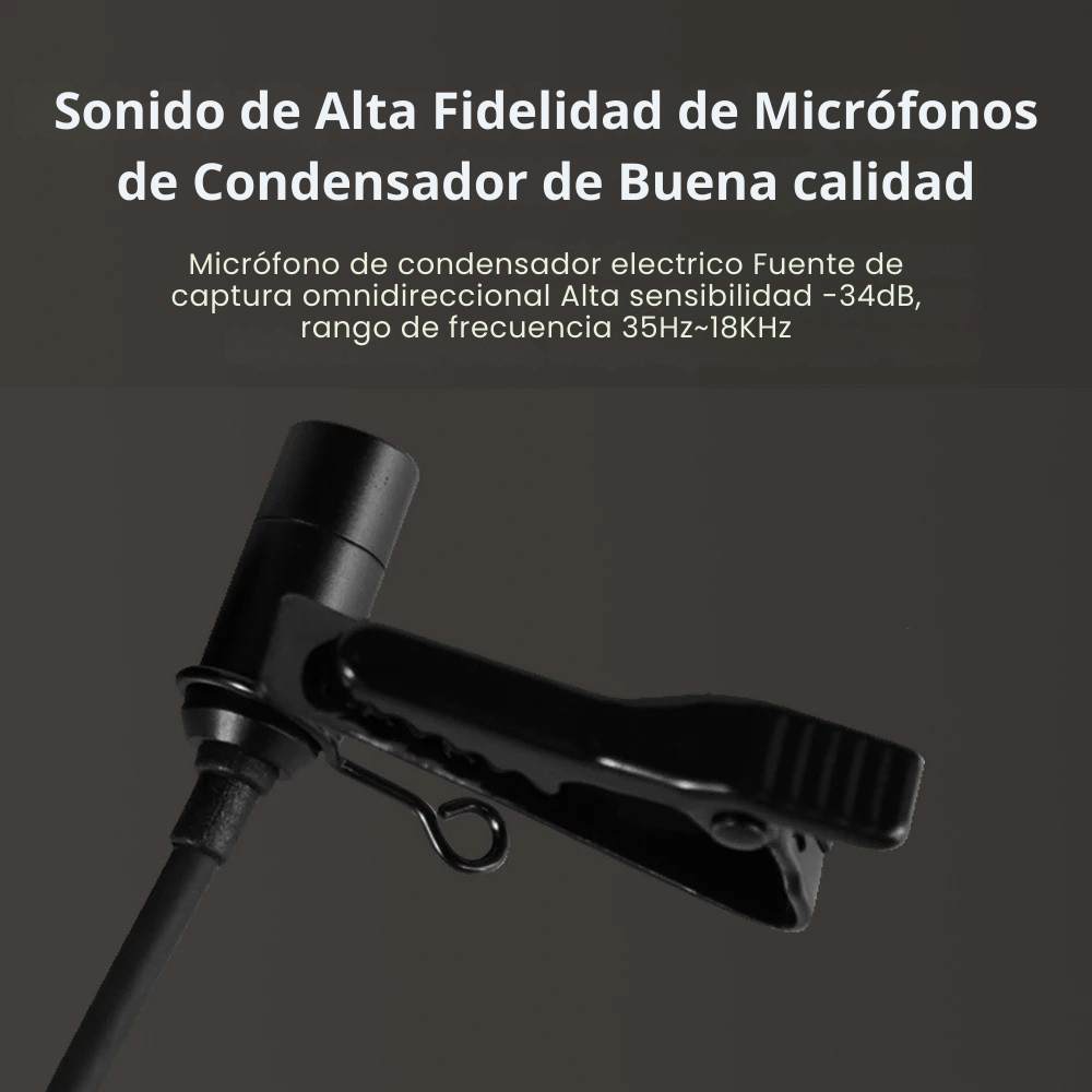 Micrófono Profesional Tipo-C para Cámaras Insta360 X2 X3