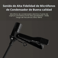 Micrófono Profesional Tipo-C para Cámaras Insta360 X2 X3