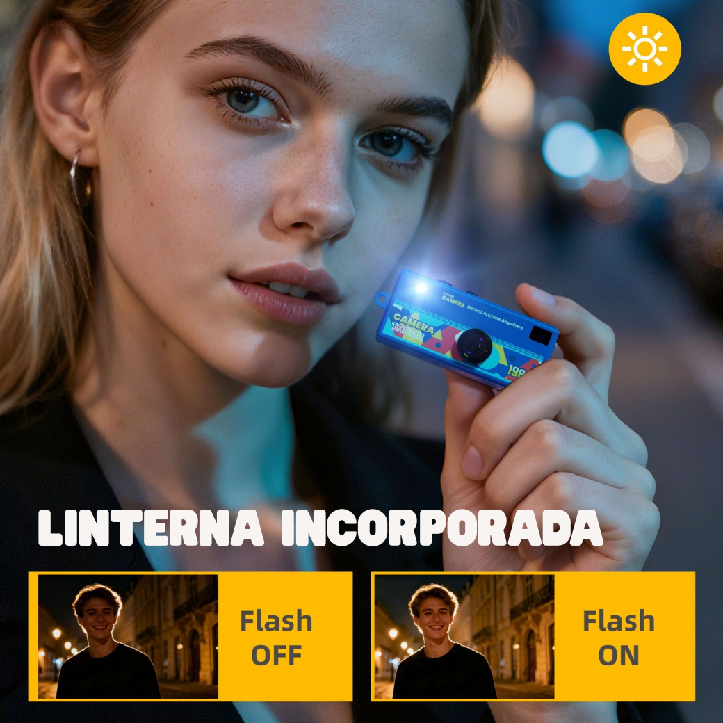 Mini Cámara Digital Portátil Full HD 1080p + MicroSD 32GB