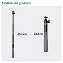 Bastón Selfie Aluminio 65cm para GoPro Insta360 Osmo y Otras