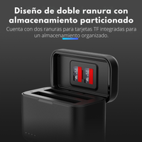 Cargador Doble Rápido para Insta360 X5 - Telesin