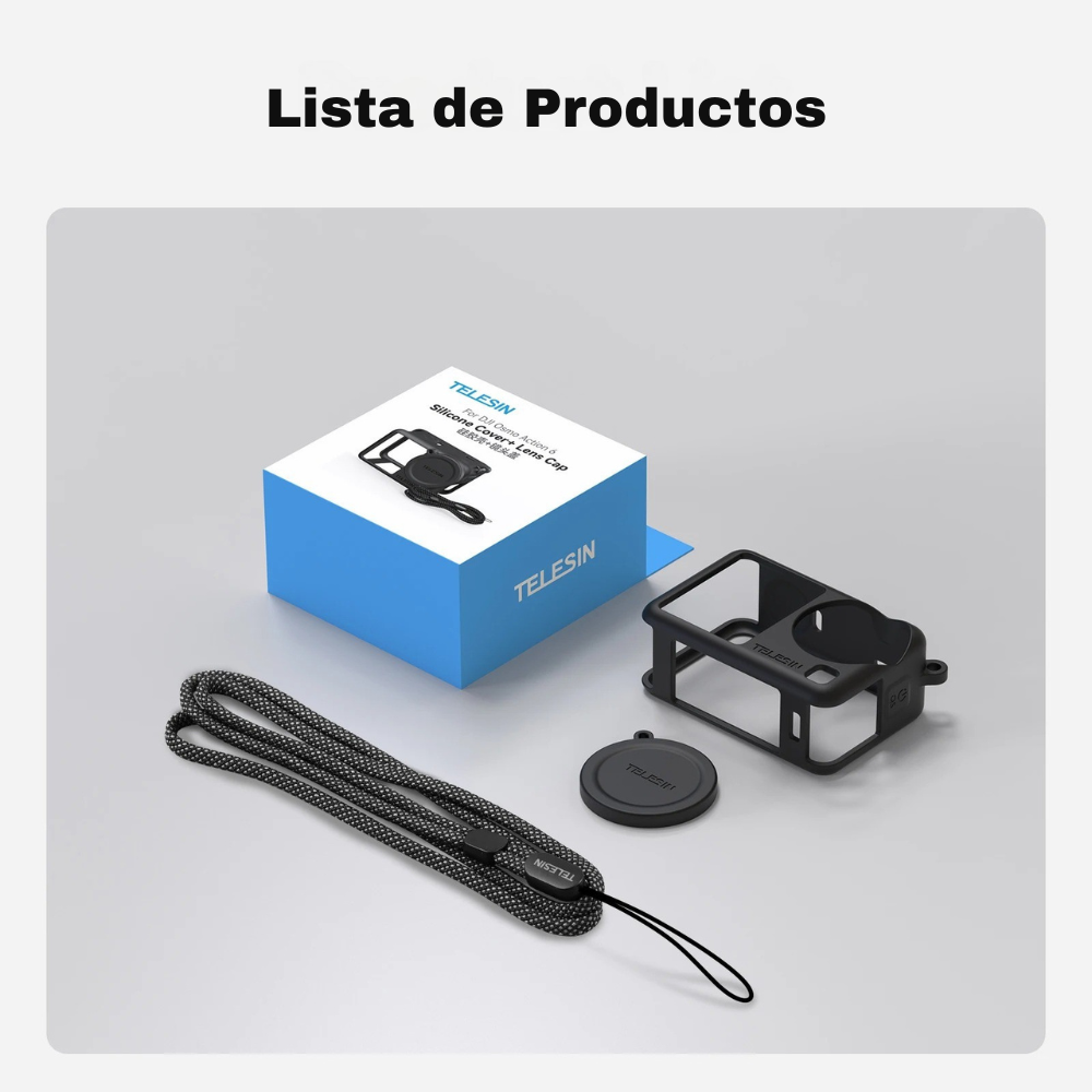 Funda de Silicona para DJI Osmo Action 6 Antigolpe - Telesin