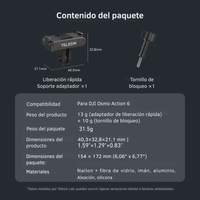 Adaptador Magnético Rápido para DJI Osmo Action 6 y Nano
