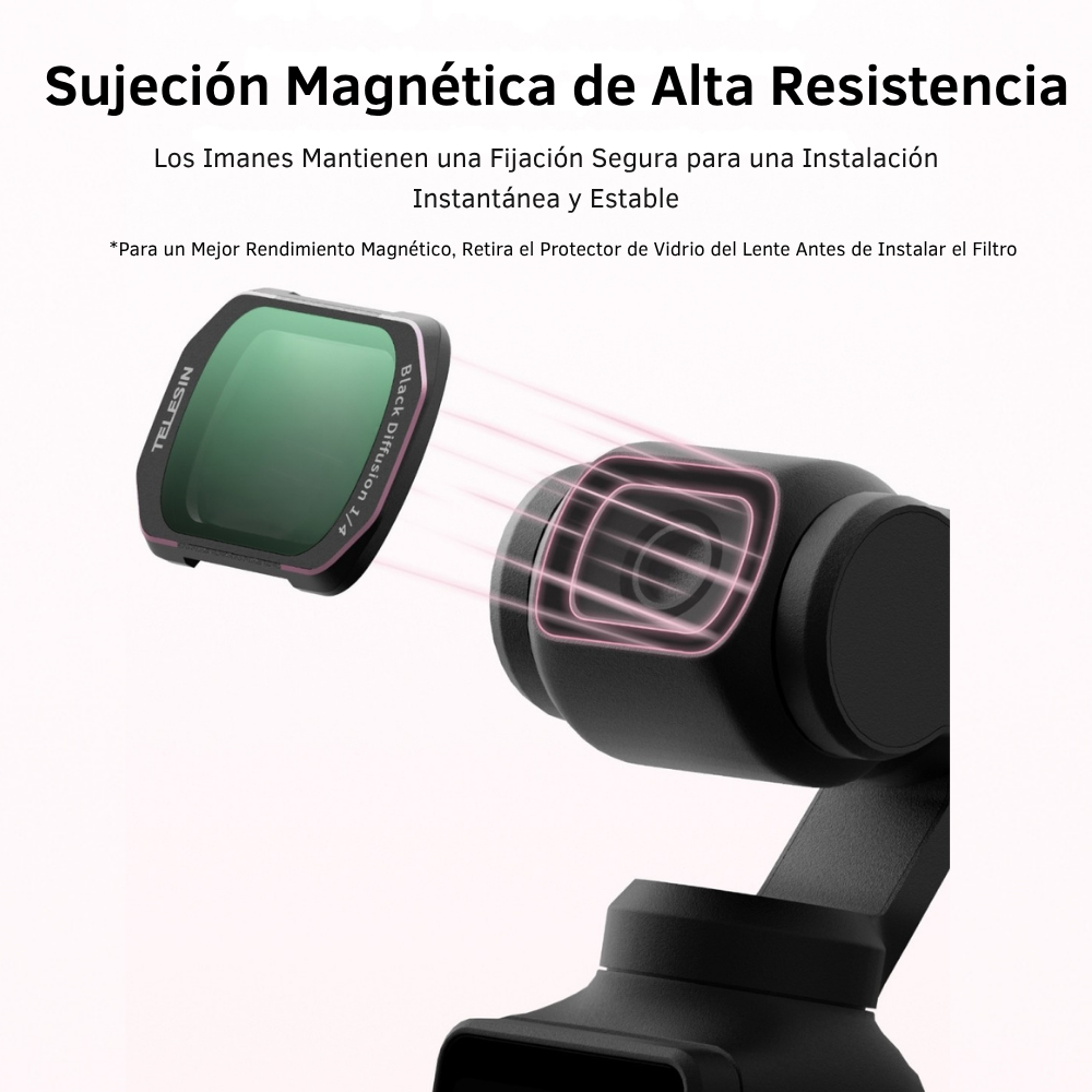 Kit 4 Filtros para DJI Osmo Pocket 3 y 4 VND CPL Black Rose