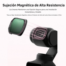 Kit 4 Filtros para DJI Osmo Pocket 3 y 4 VND CPL Black Rose