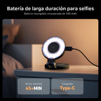 Luz Selfie Magnética TELESIN MagSafe Ajustable LED Pro