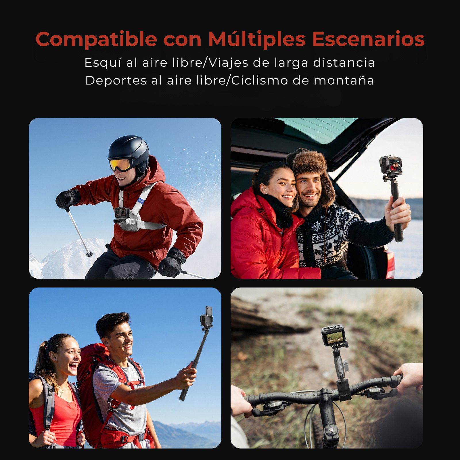 Jaula Aluminio Insta360 Ace - Ace pro - Ace Pro 2 Vertical