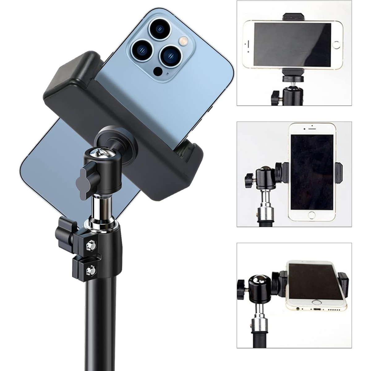 Soporte Clip Celular para Selfie Stick Trípode Montura Gopro