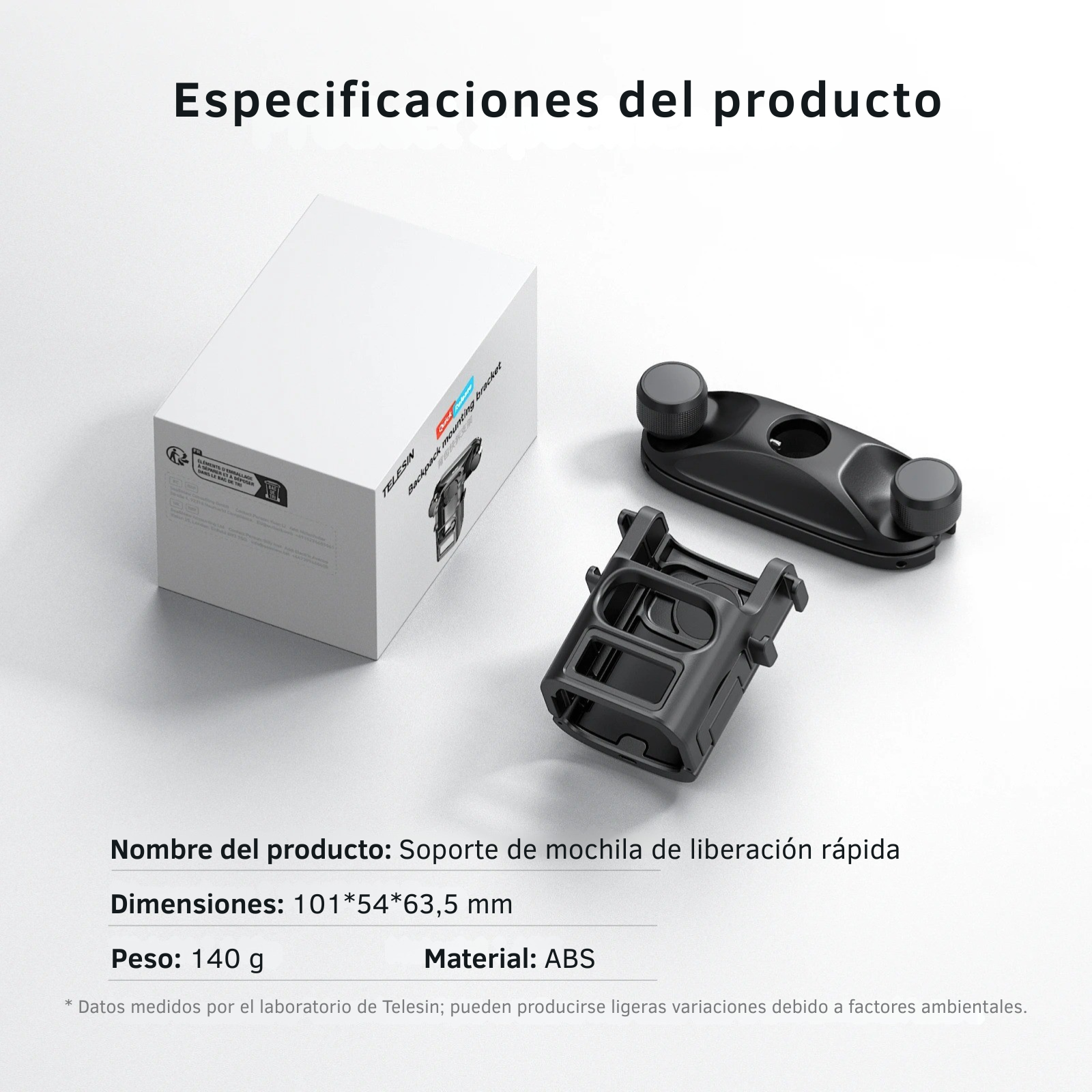 Soporte Mochila DJI Osmo Pocket 3 y 4 Montaje POV Manos Libres