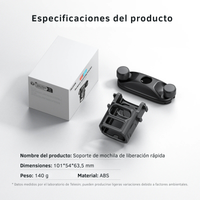 Soporte Mochila DJI Osmo Pocket 3 y 4 Montaje POV Manos Libres