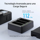 Cargador Triple con 2 Baterias para GoPro 13 Black Telesin