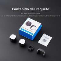 Luz LED Dual Magnética para DJI Pocket 4 / 4Pro - Telesin