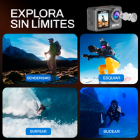 Cámara Acción Ausek 8K 50MP UltraHD Deportiva con Accesorios
