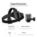 2x1 Arnés Cabeza + Clip Montaje para Cámara Gopro, Insta360