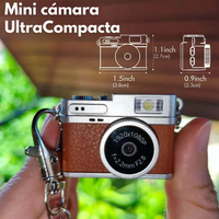 Mini Cámara Café Portátil 1080p Pantalla LCD + MicroSD 32GB