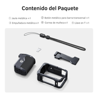 Kit Grip + Jaula Aluminio Empuñadura para DJI Osmo Action 6