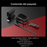 Grip + Jaula Aluminio Empuñadura para DJI Osmo Action 3/4/5