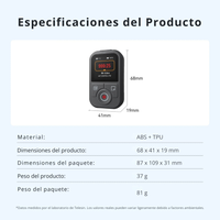 Control Bluetooth DJI Osmo Action 4 5 6 y Osmo 360 - Telesin