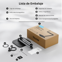 Soporte Mesa Magnético Pro para Celular Streaming Contenido