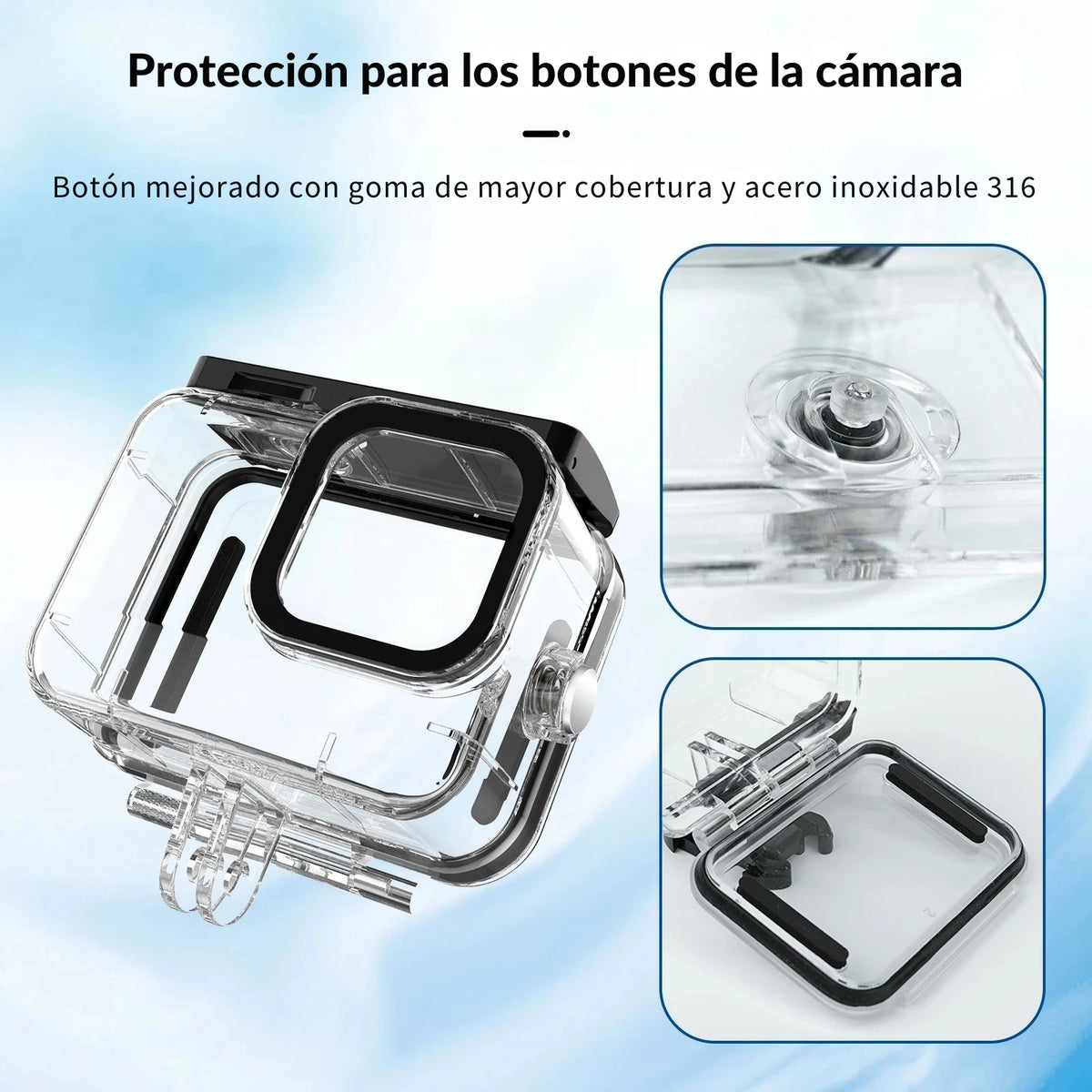 Carcasa Impermeable para GoPro Hero 11/10/9/12/13 + Kit de Filtros