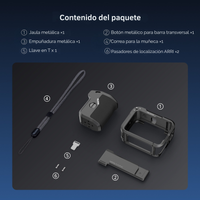 Kit Grip + Jaula Aluminio para Insta360 Ace Pro / Pro 2