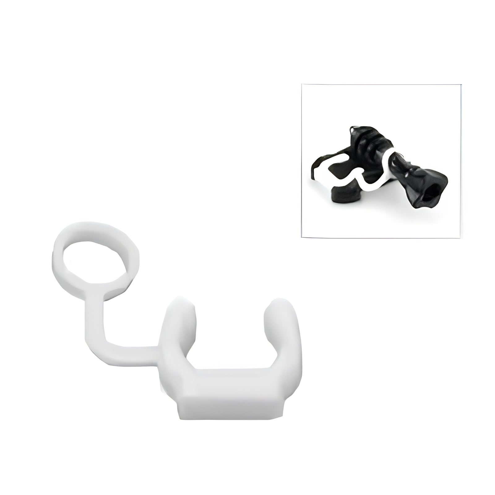 Pegatina con base curva y plana