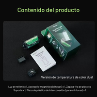 Luz LED MagFilm Cálida Fría Para Cámara y Smartphone Vlog