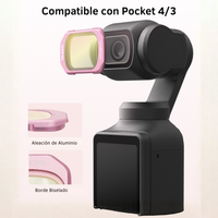 Kit 4 Filtros para DJI Osmo Pocket 3 y 4 VND CPL Black Rose