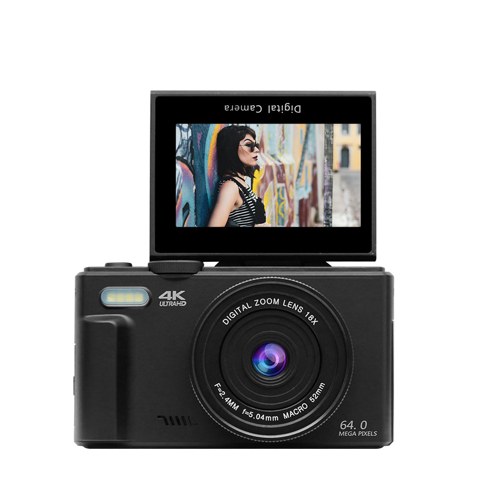 Cámara Fotografíca Digital 4K 30fps 64MP Pantalla Giratoria
