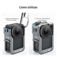 Marco Aluminio Protector para DJI Osmo Action 3 4 5 -Telesin