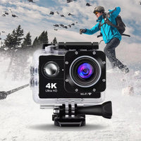 Cámara Deportiva 4K Sport Ultra HD con WiFi y Accesorios
