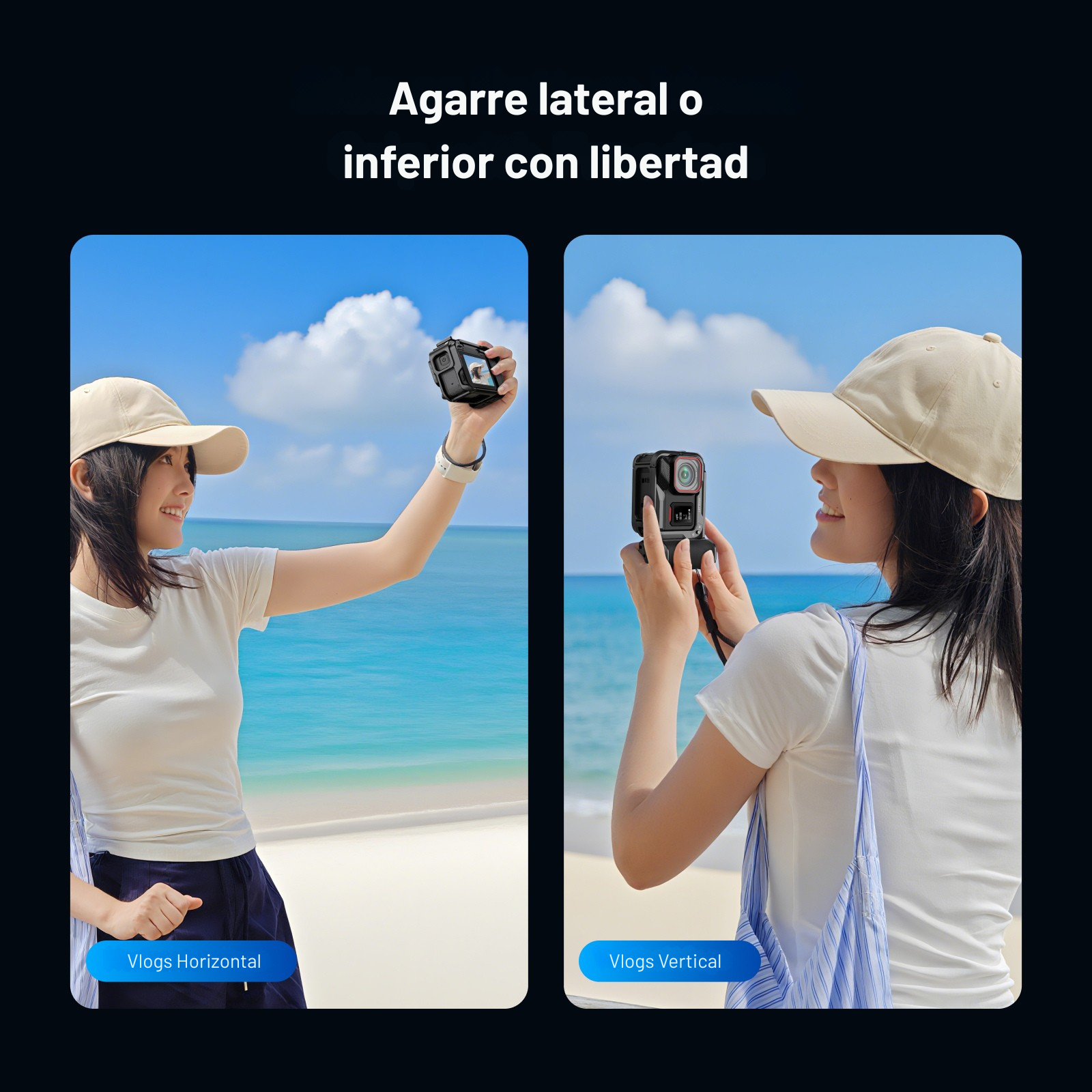 Kit Grip + Jaula Aluminio para Insta360 Ace Pro / Pro 2