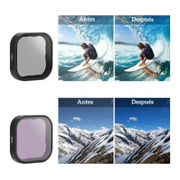 Pack 4 Filtros para GoPro Hero 9/10/11/12 - CLP/ND64/32/16