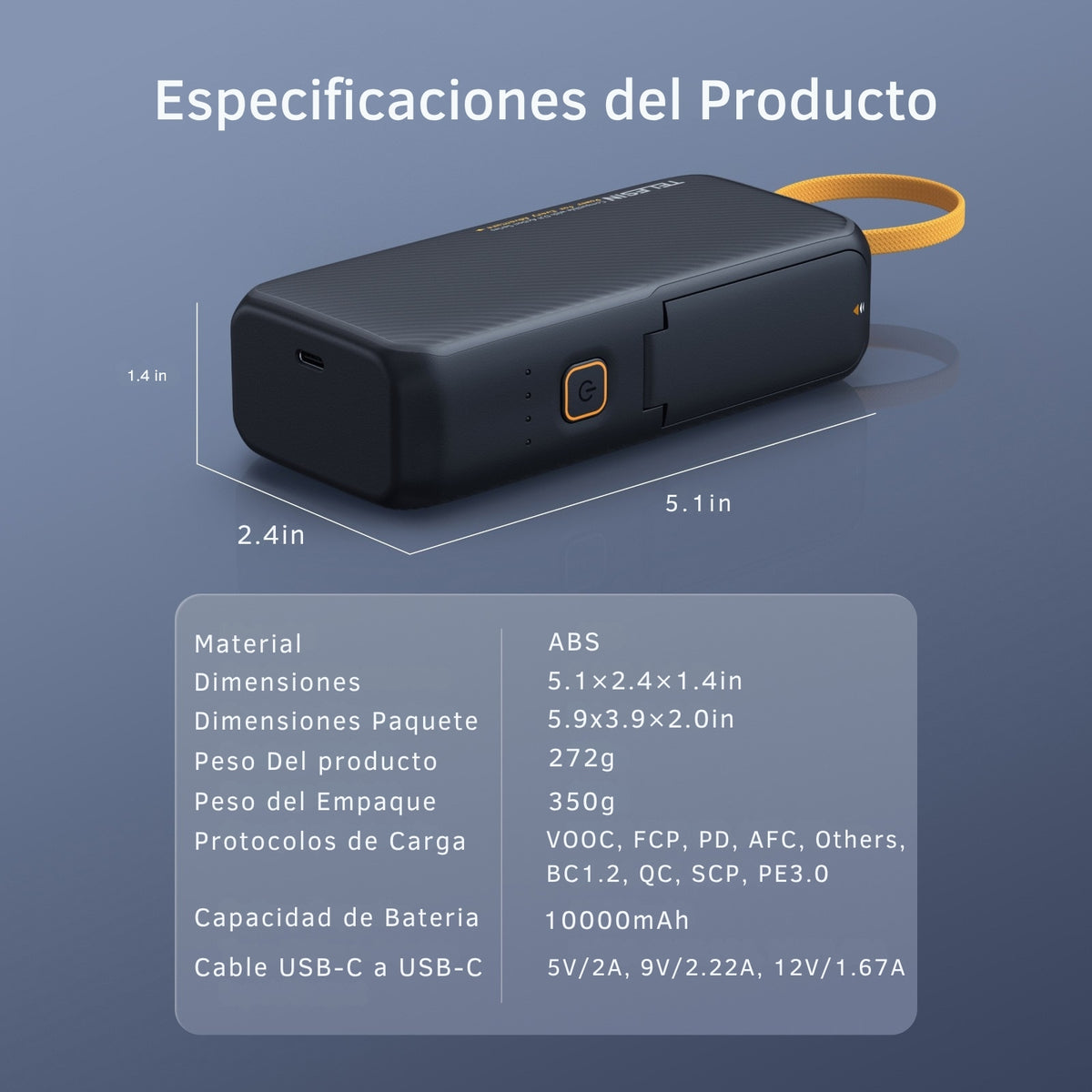 Power Bank Cargador DJI Osmo 360 6 5 4 3 10000mAh Telesin