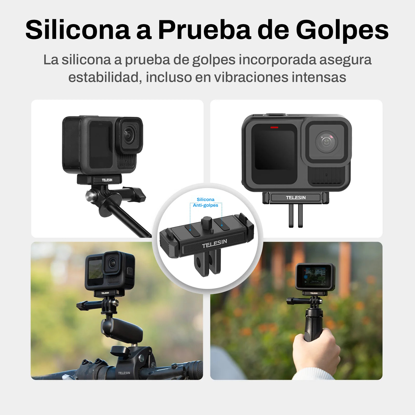 Adaptador Magnético 2 Garras Para GoPro Hero 13 - Telesin