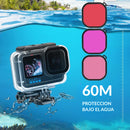 Carcasa Impermeable para GoPro Hero 11/10/9/12/13 + Kit de Filtros