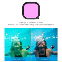 Carcasa Impermeable para GoPro Hero 11/10/9/12/13 + Kit de Filtros