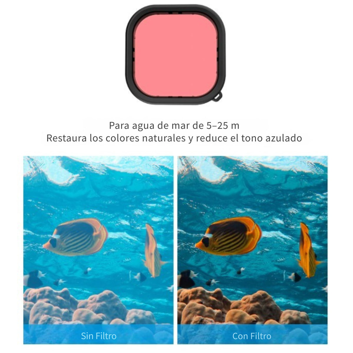 Carcasa Impermeable para GoPro Hero 11/10/9/12/13 + Kit de Filtros