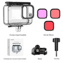 Carcasa Impermeable para GoPro Hero 11/10/9/12/13 + Kit de Filtros