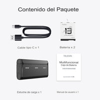 Cargador triple + 2 baterías Enduro para GoPro Hero 13 Black